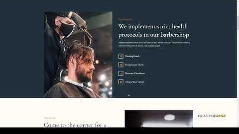 Quiff - Barbershop and Hairdresser Elementor Template Kit booking 14