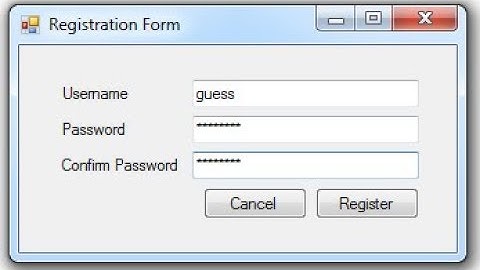 SIMPLE LOGIN AND REGISTRATION FORM IN VB.NET USING MYSQL PART 2