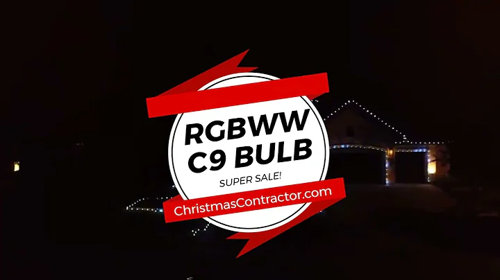 All New Color Changing C9 RGBWW Bulbs with RGBWW Controller in your Existing C9 Light Line!