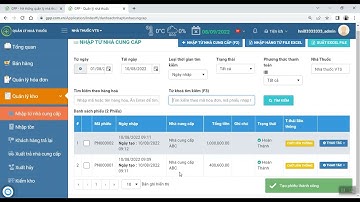 Quản lý kho chung - Hệ thống quản lý nhà thuốc GPP Viettel