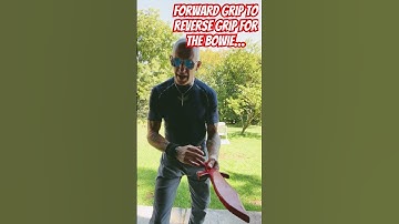 Forward grip to reverse grip with a Bowie #chosenones #knifefighting