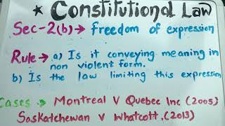 NCA constitutional law section 2 (b)