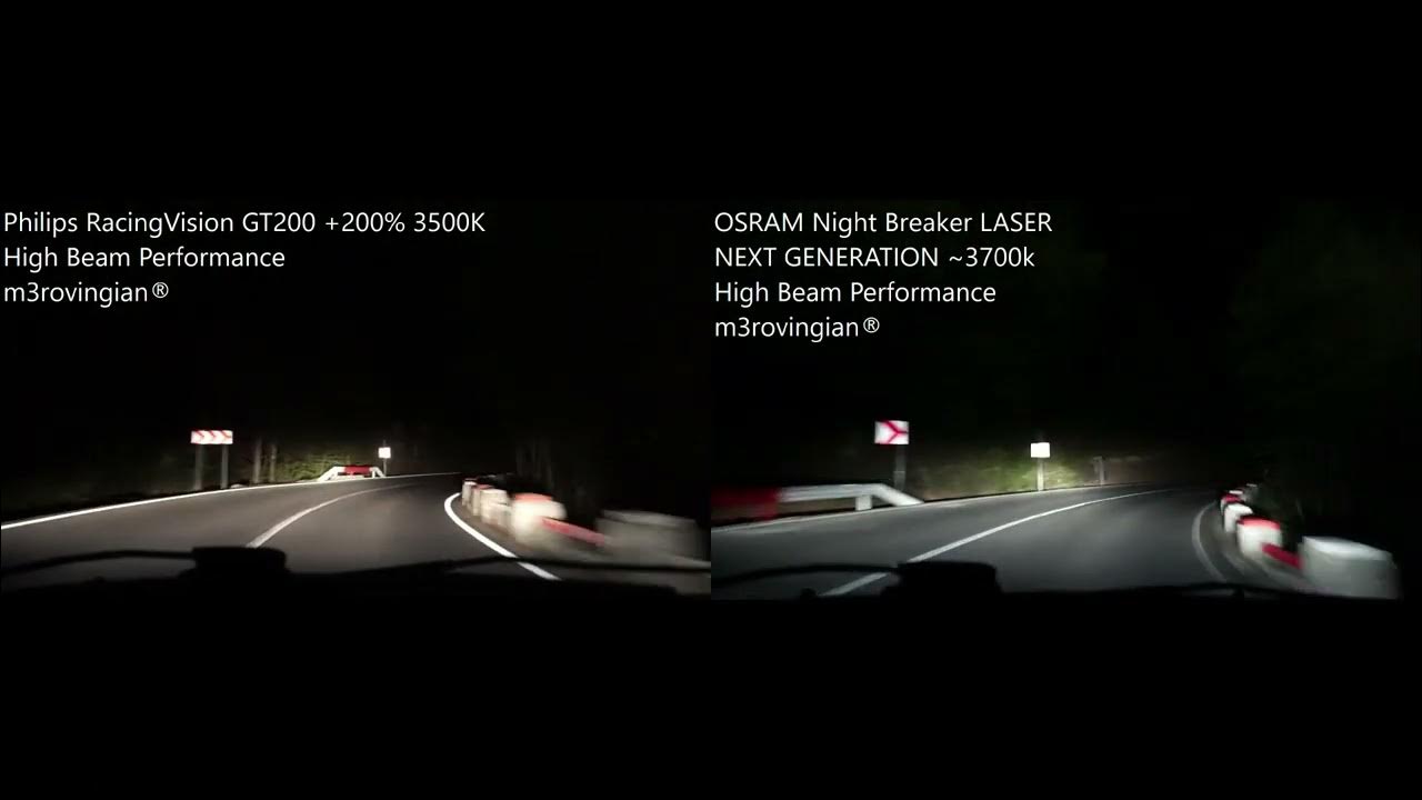 Philips Racing Vision Vs Osram Night Breaker Laser