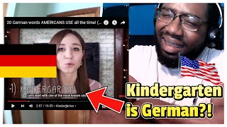 American Reacts | 20 German words AMERICANS USE all the time! (& their real meaning)