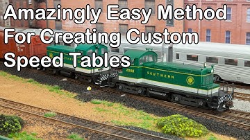 Customize Loco Operation With Speed Tables (245)
