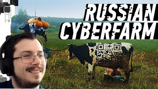 Italian Reacts to RUSSIAN CYBERPUNK FARM