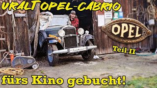 Uralt Opel-Cabrio - fürs Kino gebucht! | Harzer Bikeschmiede