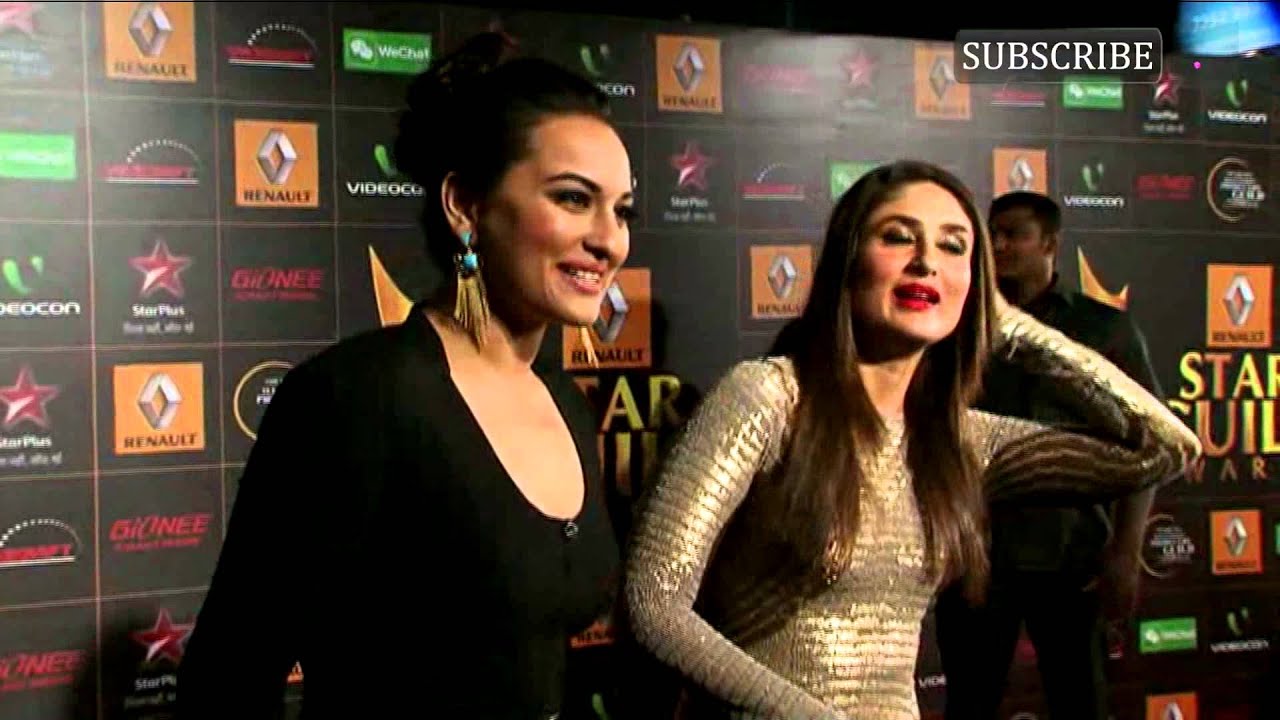 Video | Kareena Kapoor and Sonakshi Sinha | Star Guild Awards Red Carpet 2013
