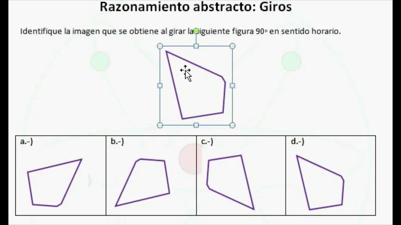 Razonamiento Abstracto - Giros 001 - YouTube
