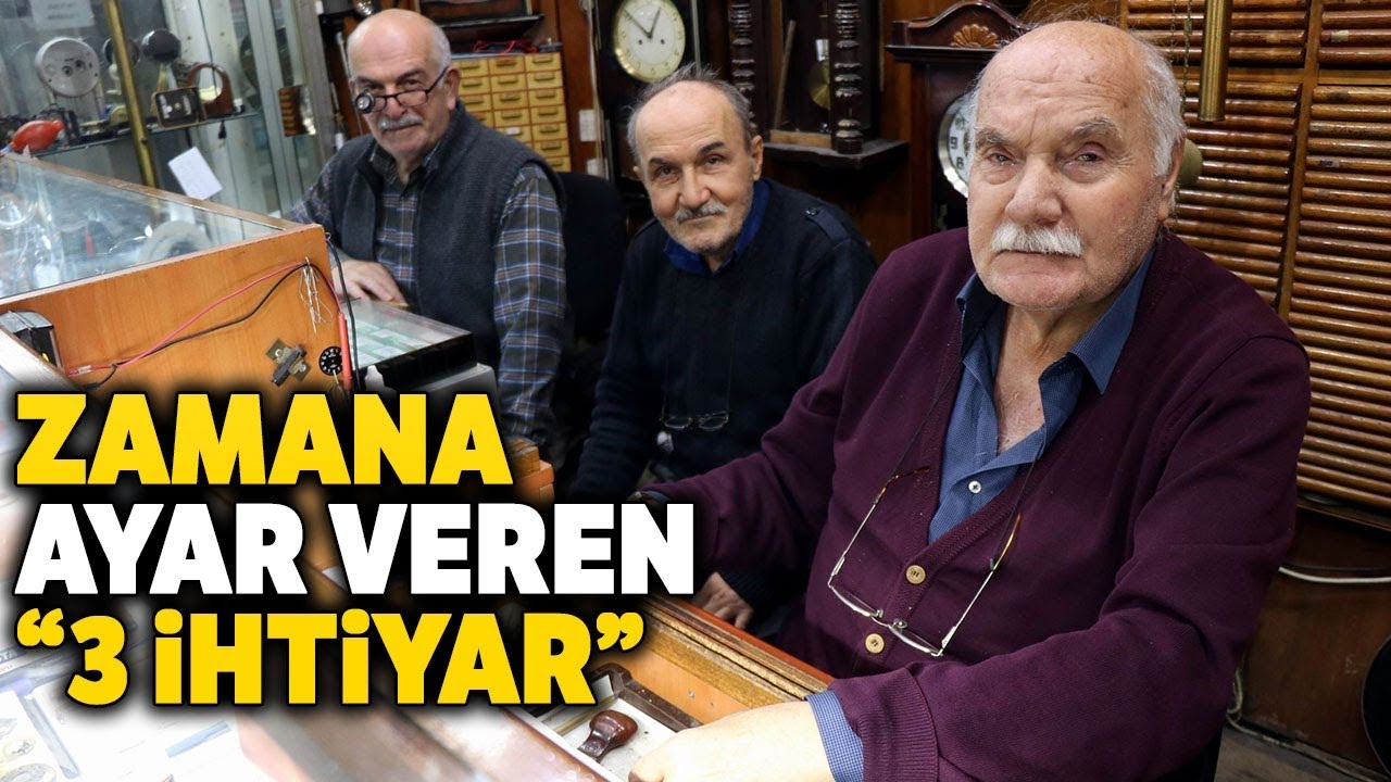 Samsun’un En Eski Saat Tamircileri Aynı Dükkanda Çalışıyor