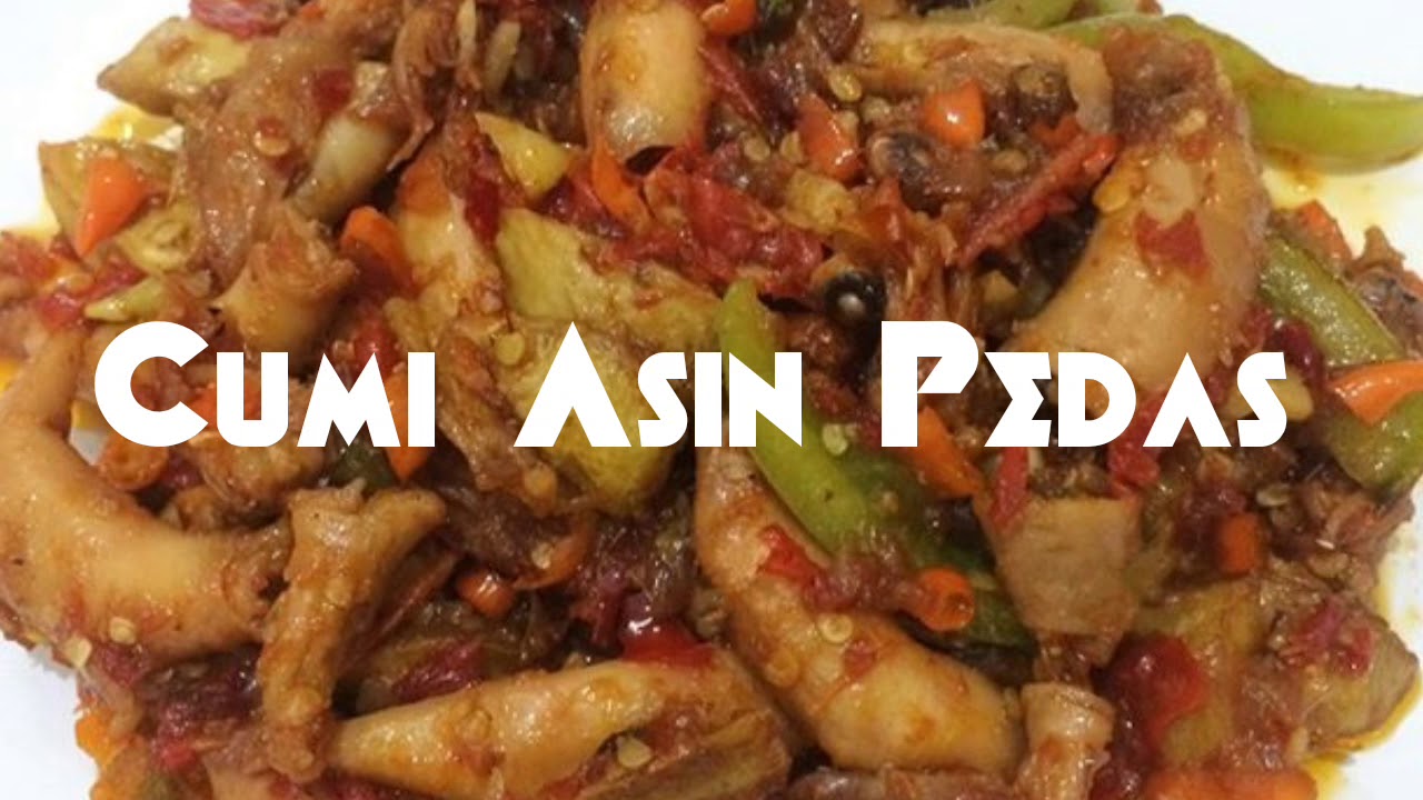 Resep Cumi Asin Pedas - YouTube