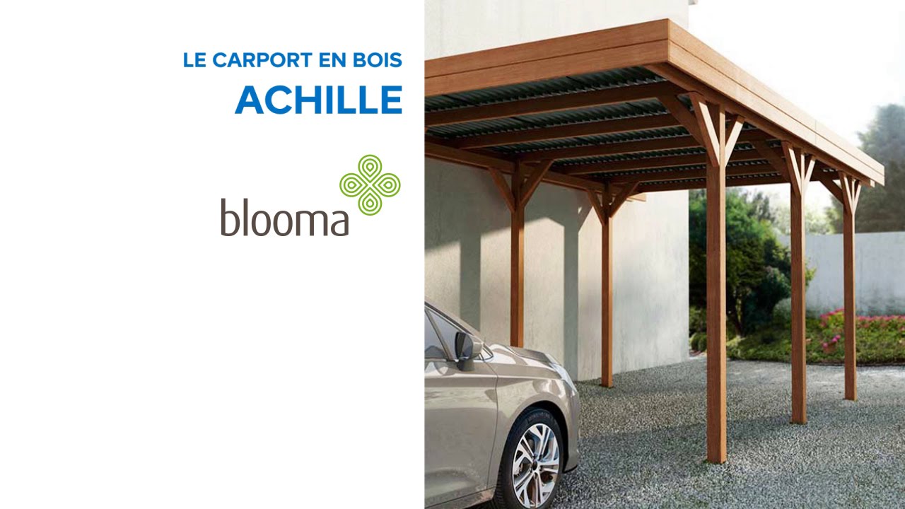 Carport en bois achille blooma (642905) castorama youtube