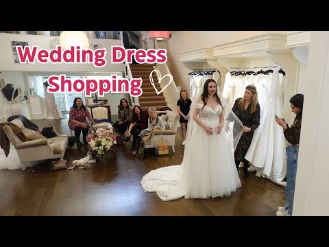 WEDDING DRESS SHOPPING | Trying on LOTS of wedding dresses | UK Wedding Series | Motherhood With