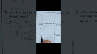Denklem Çözme❗️🎊 #matematica #matematik #math #ayt #kpss2023 #lgs2023 #shorts #soruçözümü #kesfet