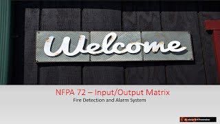 Fire alarm design - Create Input and Output Matrix #Firealarm #Allaboutfireprotection