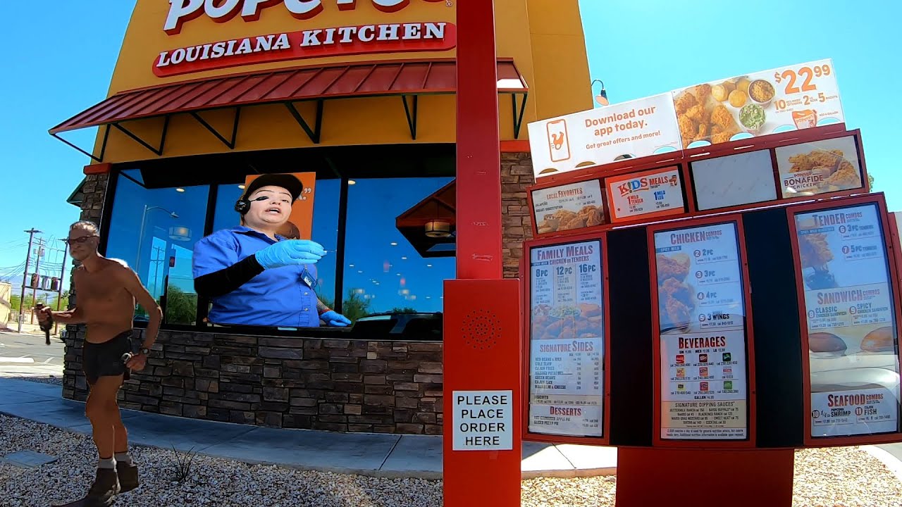 Drive-Thru Chicken, Popeyes Louisiana Kitchen, 1110 N Stone Ave, Tucson, Arizona, 24 April, GFH18274