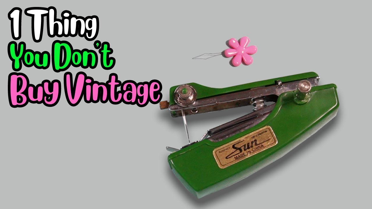 Vintage Battery Operated Hand Held Sewing Machine / Mini Stapler