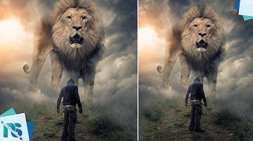 Big Lion - Photoshop Photo Manipulation Tutorial