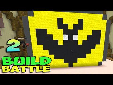 Видео: ч.02 Minecraft Build Battle - Будка для пса, Мороженное и Летучая мышь