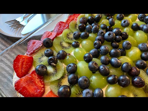 Video: Marshmallow Dessertkake Med Frukt Og Bær