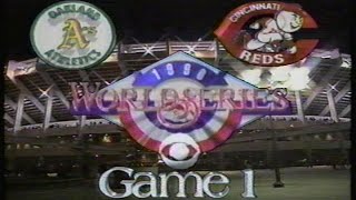 1990 World Series Game #1: A's at Reds