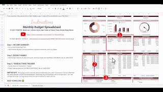 Monthly Budget Tracker - 1 Minute Quick Start Video