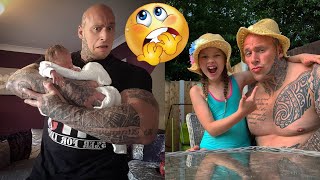 Cute moments when bodybuilders play with their baby   😍  Martyn Ford - real life monster