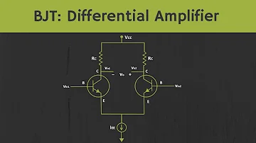 In this video, the design and working of BJT- differential amplifier is explained.