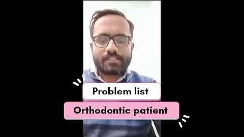 How to make problem list of orthodontic patient.
