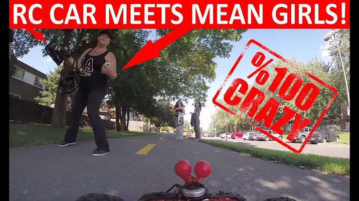CRAZY WOMAN ATTACKS RC CAR