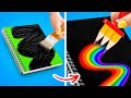 CREATIVE ART HACKS AND COLORFUL DRAWING IDEAS || Funny Art Challenges By 123 GO Like!