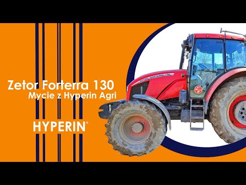 Poprawne mycie traktora Zetor Forterra 130 z użyciem Hyperin Agri | Hyperin