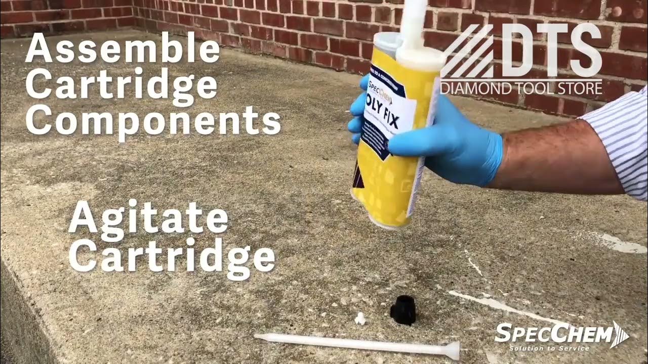 SpecChem Poly Fix Cartridge Glue Diamond Tool Store YouTube