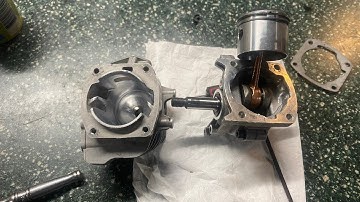 Port work on my 2nd v modest 2511 clone #chainsaws #vmodest