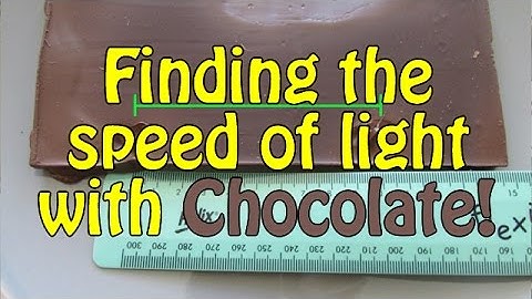 Finding the speed of light with Chocolate!