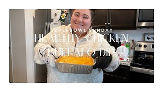 Make some healthy chicken buffalo dip with me Using yogurt and cottage cheese