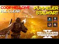 Helldivers 2  pummeler field test  terminid coop helldive  all clear  pummeler  stalwart build