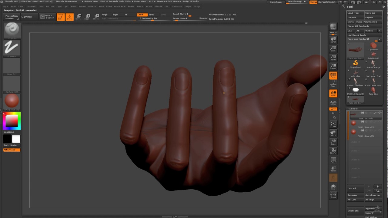 Zbrush Hand Tutorial - YouTube