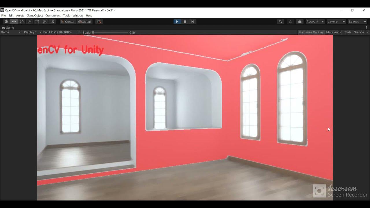 Painting wall in Unity using OpenCV YouTube