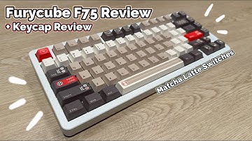 Modern + Retro Keyboard | Furycube F75 | Matcha Latte Linear Switches | Keyboard & Keycap review |