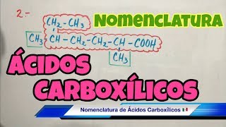 Nomenclature of CARBOXYLIC ACIDS (very easy)