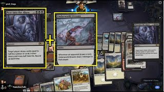 Peer into the Abyss + Underworld Dreams Card | MTG Arena | Gameplay