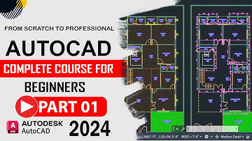 AutoCAD Architecture tutorial 2024 / AutoCAD Course 2025 for beginner / Part 01