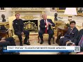 President Trump Greets Lifeguard Ryder Williams