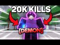 I destroyed a 20000 kills player in roblox the strongest battlegrounds