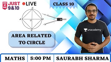 Area Related to Circle | Quiz | Maths | Class 10 | Just 9th and 10th | Saurabh Sharma