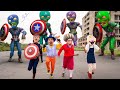 Nick Become Captain To Save Tani, Miss T | Nick VS Giant Zombie | Scary Teacher 3D In real life