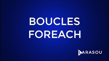 #9 LA BOUCLES FOREACH EN PHP