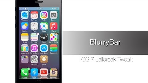 BlurryBar blurs the status bar on you springboard - iPhone Hacks
