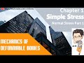 Mechanics of Deformable Bodies - Chapter 1 - Simple Stress (Normal Stress)